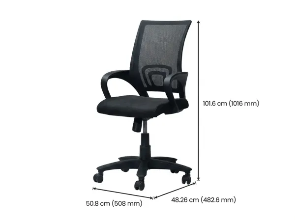 Rio study Table With Office Chair, Hugo Bookshelf And Single Door Fridge
